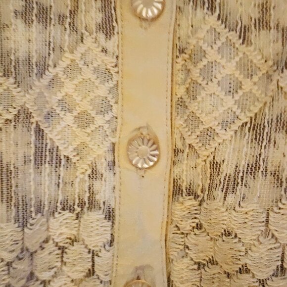 Beguile by Byron Lars Sleeveless Lace Bodice Belted Dress 4P Elegant - Picture 6 of 10